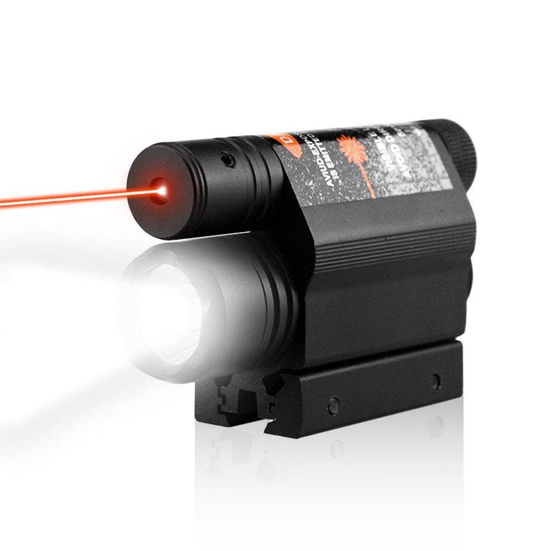 Laser ROSU cu Lanterna LED CREE